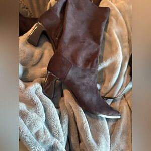 Dkny Elegant Brown High Heel Boots